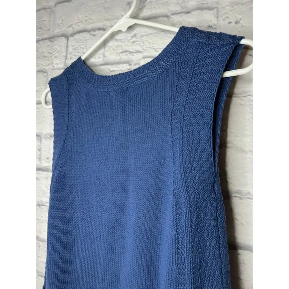 NWT J.Jill sleeveless blue top XS 100% cotton. - Picture 5 of 9